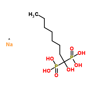(1-羟基辛烷-1,1-二基)二磷酸结构式_53019-19-5结构式