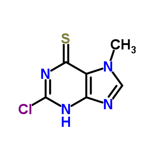 2-氯-7-甲基-3H-嘌呤-6-硫酮结构式_53050-28-5结构式