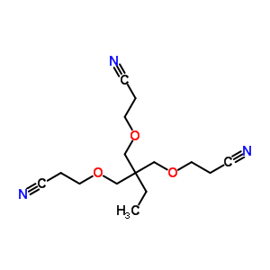 3,3-[[2-[(2-氰基乙氧基)甲基]-2-乙基-1,3-丙烷二基]双(氧基)]双[丙腈]结构式_53067-27-9结构式