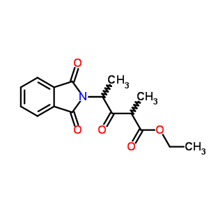 4-(1,3-二氧代异吲哚-2-基)-2-甲基-3-氧代戊酸乙酯结构式_53100-42-8结构式