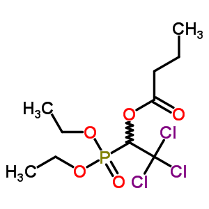 (2,2,2-三氯-1-丁基氧基乙基)磷酸二乙酯结构式_53102-27-5结构式