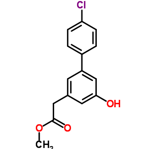 4-氯-5-羟基-(1,1-联苯)-3-乙酸甲酯结构式_53136-99-5结构式