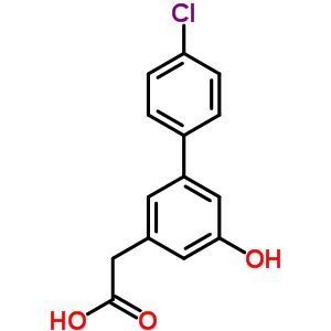 4-氯-5-羟基-3-联苯乙酸结构式_53137-07-8结构式