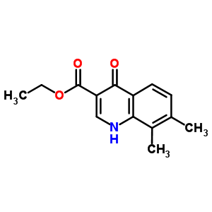 4-羟基-7,8-二甲基喹啉-3-羧酸乙酯结构式_53164-33-3结构式