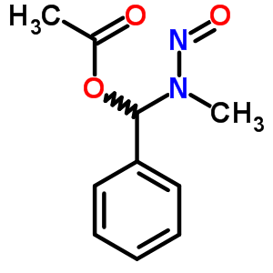 N-亚硝基(乙酰氧基苄基)甲胺结构式_53198-46-2结构式