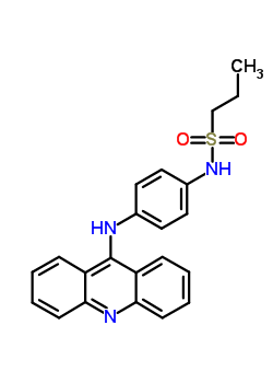 N-[p-(9-吖啶基氨基)苯基]-1-丙烷磺酰胺结构式_53221-88-8结构式