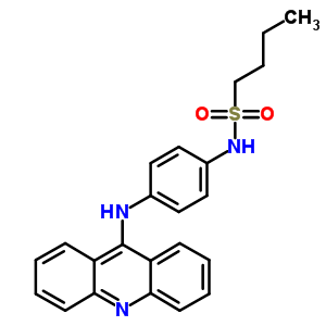 N-[p-(9-吖啶基氨基)苯基]-1-丁烷磺酰胺结构式_53221-90-2结构式