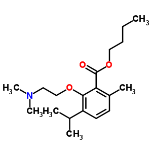 3-[2-(二甲基氨基)乙氧基]-p-异丙基苯-2-羧酸 丁酯结构式_53251-84-6结构式