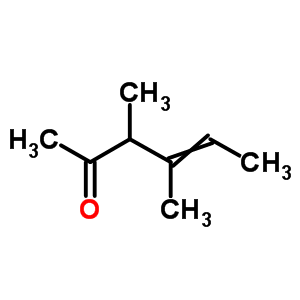 3,4-二甲基-4-己烯-2-酮结构式_53252-21-4结构式