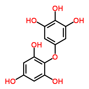 2-(3,4,5-三羟基苯氧基)苯-1,3,5-三醇结构式_53254-99-2结构式