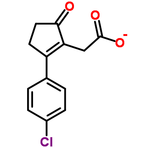 [2-(4-氯-苯基)-5-氧代-1-环戊烯基]-乙酸结构式_53272-87-0结构式