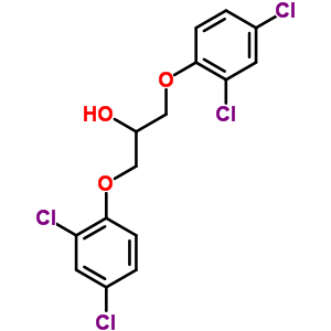 1,3-双(2,4-二氯苯氧基)丙烷-2-醇结构式_53283-84-4结构式