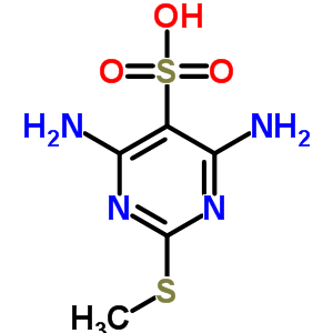 4,6-二氨基-2-甲基硫代-5-嘧啶磺酸结构式_53286-05-8结构式