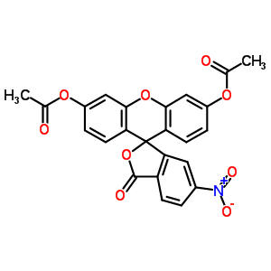 3,6-双(乙酰基氧基)-6-硝基螺[异苯并呋喃-1(3h),9-[9h]氧杂蒽]-3-酮结构式_53299-21-1结构式