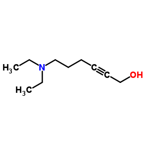 6-(二乙基氨基)-2-己炔-1-醇结构式_53310-05-7结构式