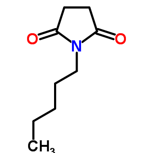 N-戊基琥珀酰亚胺结构式_5332-35-4结构式