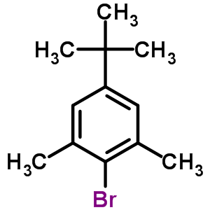 2-溴-5-叔丁基-1,3-二甲基苯结构式_5345-05-1结构式