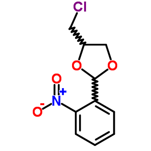 4-Chloromethyl-2-(2-nitrophenyl)-1,3-dioxolaneStructure,53460-81-4Structure 4-Chloromethyl-2-(2-nitrophenyl)-1,3-dioxolane Structure,53460-81-4Structure