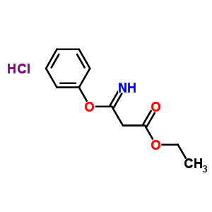 3-亚氨基-3-苯氧基丙酸乙酯盐酸盐结构式_53461-72-6结构式