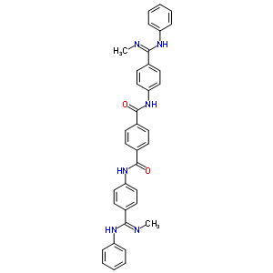 N,N-双[4-(n-甲基-n-苯基-甲脒基)苯基]苯-1,4-二羧酰胺结构式_5352-54-5结构式