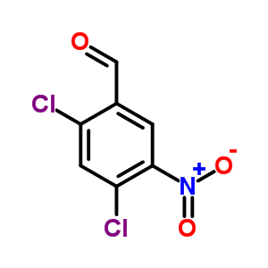 2,4-二氯-5-硝基苯甲醛结构式_53581-87-6结构式