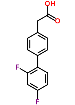 2,4-二氟联苯-4-乙酸结构式_53591-80-3结构式