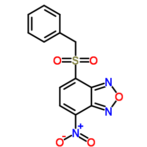 4-(苄基磺酰基)-7-(羟基(氧化物)氨基)-2,1,3-苯噁二唑结构式_53619-72-0结构式