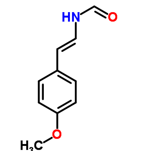 N-(4-甲氧基苯乙烯)甲酰胺结构式_53643-53-1结构式