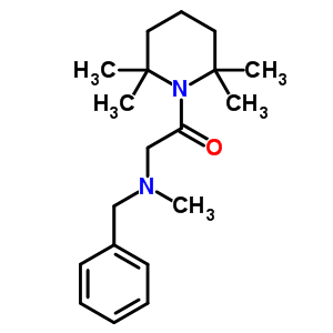1-(N-苄基-n-甲基甘氨酰基)-2,2,6,6-四甲基哌啶结构式_53725-44-3结构式