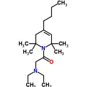 1,2,3,6-四氢-4-丁基-1-(N,N-二乙基甘氨酰基)-2,2,6,6-四甲基吡啶结构式_53725-46-5结构式 1,2,3,6-四氢-4-丁基-1-(N,N-二乙基甘氨酰基)-2,2,6,6-四甲基吡啶结构式_53725-46-5结构式