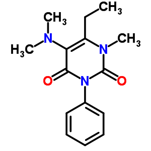 5-(二甲基氨基)-6-乙基-1-甲基-3-苯基尿嘧啶结构式_53727-42-7结构式