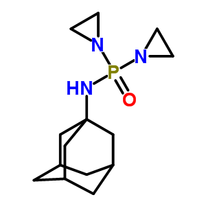 P,P-二(1-氮丙啶基)-N-(1-金刚烷基)次膦酰胺结构式_53743-43-4结构式