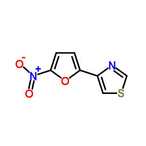 4-(5-硝基-2-呋喃基)噻唑结构式_53757-28-1结构式