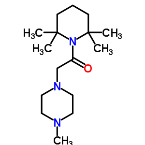 1-[(4-甲基-1-哌嗪)乙酰基]-2,2,6,6-四甲基哌啶结构式_53778-91-9结构式
