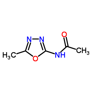 N-(5-甲基-1,3,4-噁二唑-2-基)乙酰胺结构式_5378-58-5结构式