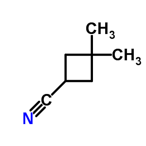 3,3-二甲基环丁烷甲腈结构式_53783-86-1结构式