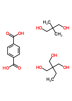 1,4-Benzenedicarboxylic acid, polymer with 2,2-dimethyl-1,3-propanediol and 2-ethyl-2-(hydroxymethyl)-1,3-propanediolStructure,53808-40-5Structure 1,4-Benzenedicarboxylic acid, polymer with 2,2-dimethyl-1,3-propanediol and 2-ethyl-2-(hydroxymethyl)-1,3-propanediol Structure,53808-40-5Structure
