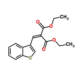 2-(苯并噻吩-3-基亚甲基)丙二酸二乙酯结构式_5381-31-7结构式