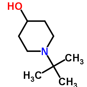 1-叔丁基-4-哌啶醇结构式_5382-30-9结构式