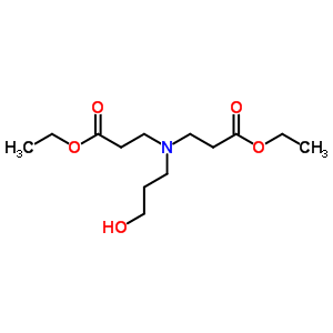 N-(3-乙氧基-3-氧代丙基)-n-(3-羟基丙基)-β-丙氨酸乙酯结构式_53935-66-3结构式