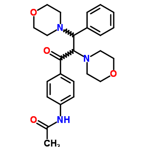 n-[4-(2,3-二-4-吗啉-1-氧代-3-苯基丙基)苯基]-乙酰胺结构式_5394-69-4结构式