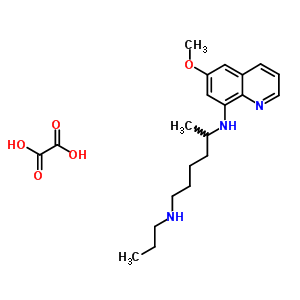N-(6-甲氧基喹啉-8-基)-n-丙基-己烷-1,5-二胺结构式_5394-82-1结构式