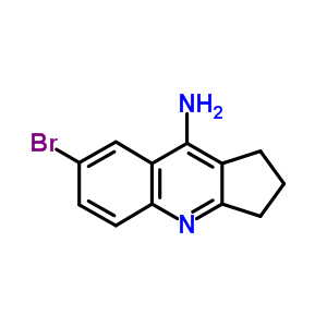 2,3-二氢-7-溴-1H-环戊并[b]喹啉-9-胺结构式_53970-65-3结构式