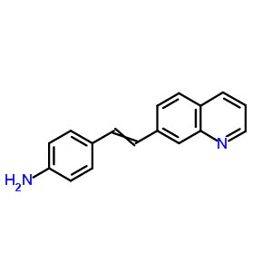4-(2-Quinolin-7-ylethenyl)aniline Structure