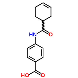 4-[(3-环己烯-1-基羰基)氨基]苯甲酸结构式_54056-83-6结构式