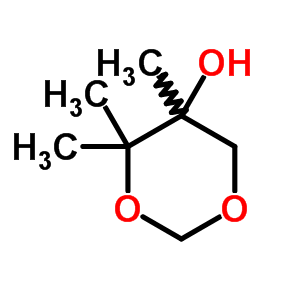 4,4,5-三甲基-1,3-二噁烷-5-醇结构式_54063-14-8结构式