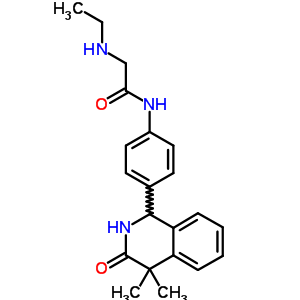 2-(乙基氨基)-n-(4-(1,2,3,4-四氢-4,4-二甲基-3-氧代-1-异喹啉)苯基)-乙酰胺结构式_54087-43-3结构式 2-(乙基氨基)-n-(4-(1,2,3,4-四氢-4,4-二甲基-3-氧代-1-异喹啉)苯基)-乙酰胺结构式_54087-43-3结构式