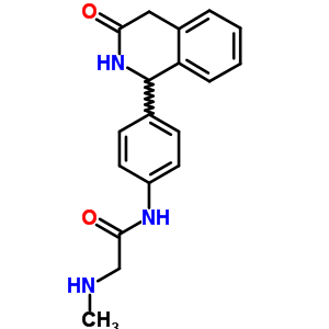 2-(甲基氨基)-4-(3-氧代-1,2,3,4-四氢异喹啉-1-基)乙酰苯胺结构式_54087-44-4结构式