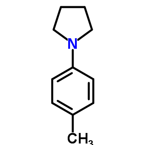 1-(4-甲基苯基)吡咯烷结构式_54104-82-4结构式