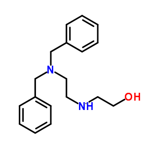 2-[2-(二苄基氨基)乙基氨基]乙醇结构式_54119-35-6结构式